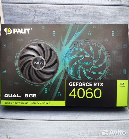 Видеокарта Palit nvidia GeForce RTX 4060 dual