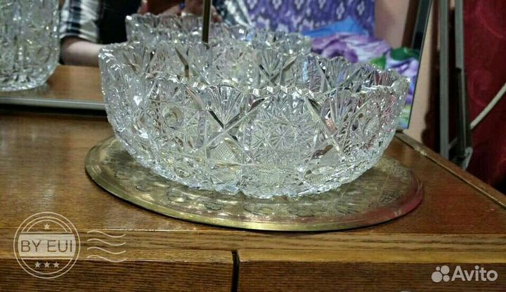 Ваза хрустальная