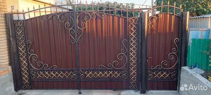 Ворота кованые # 4. Установка. Автоматика