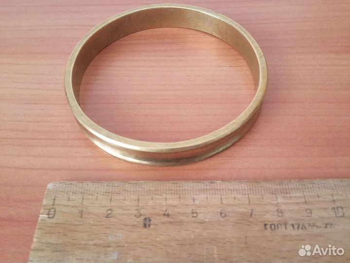 Антикварный брутальный мужской бронзовый браслет