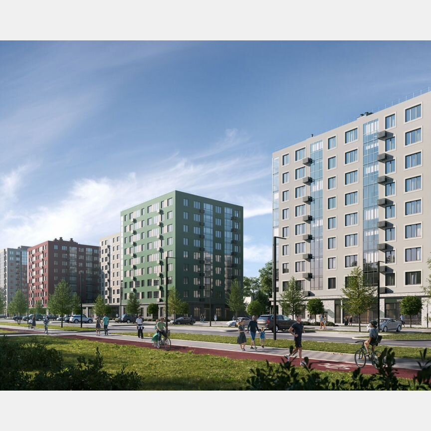 2-к. квартира, 64,3 м², 7/12 эт.