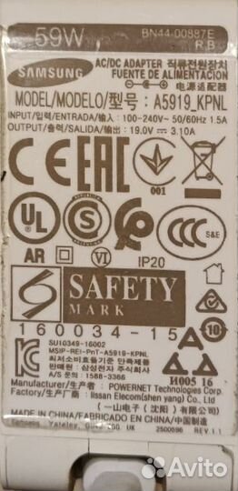 Блок питания монитора Самсунг