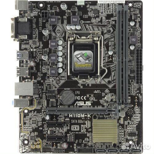 Комплект i3-7300 + asus H110M-K