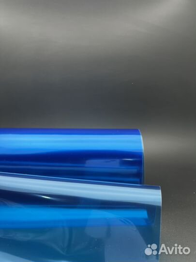 Пленка для фар синяя (размер 30см*50см)