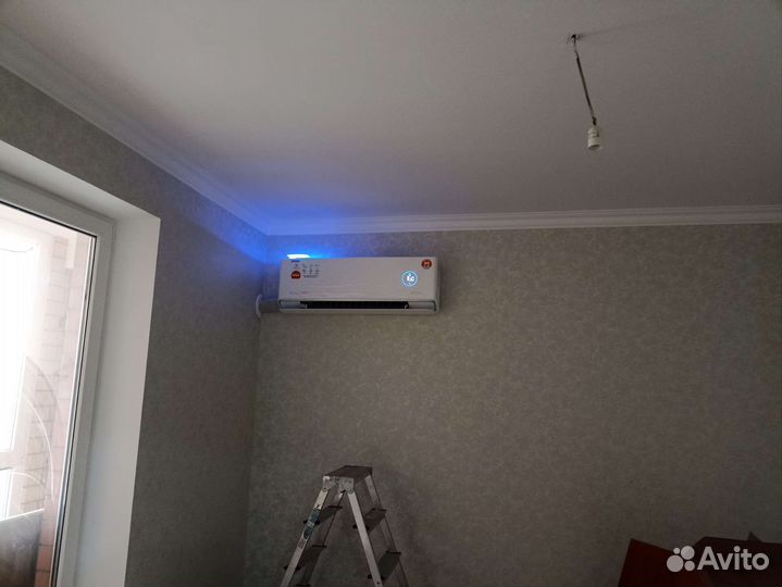 Установка сплит систем. Закладка трасс. бурение