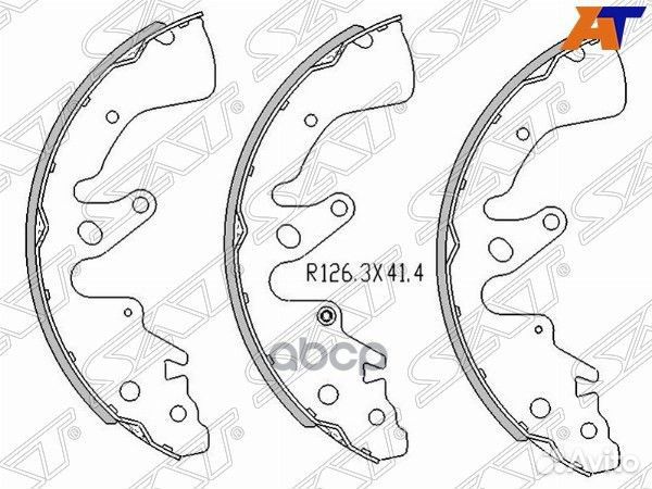 Колодки тормозные барабанные зад suzuki grand V