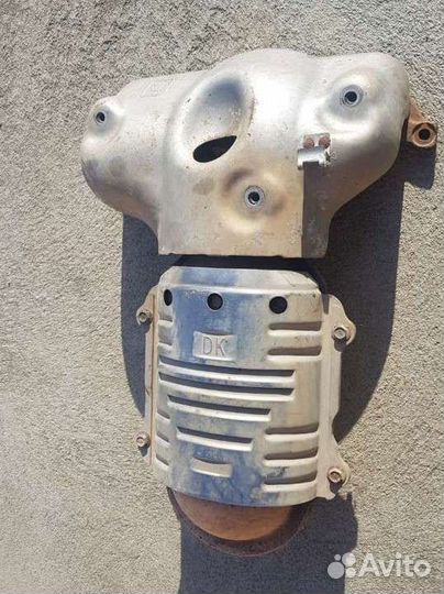 Выпускной коллектор с защитой на Хундай Акцент