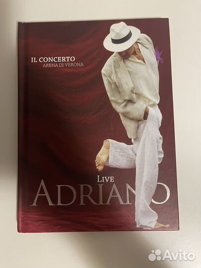 DVD диск adriano live (коллекционное издание)