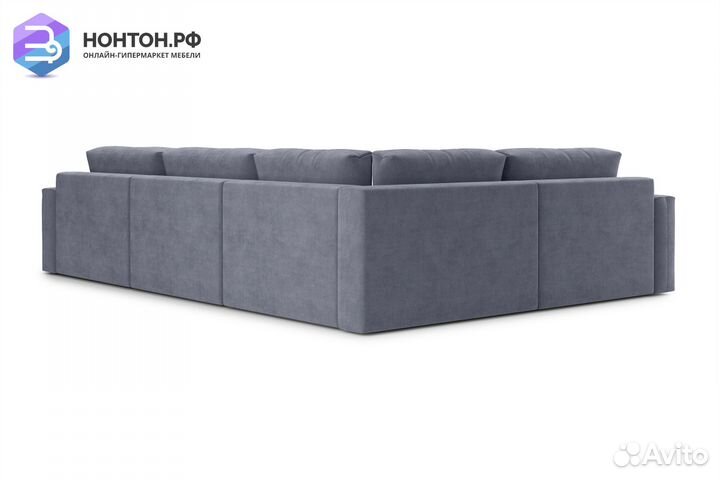 Диван угловой тик-так Монарх М3У1 темно-серый
