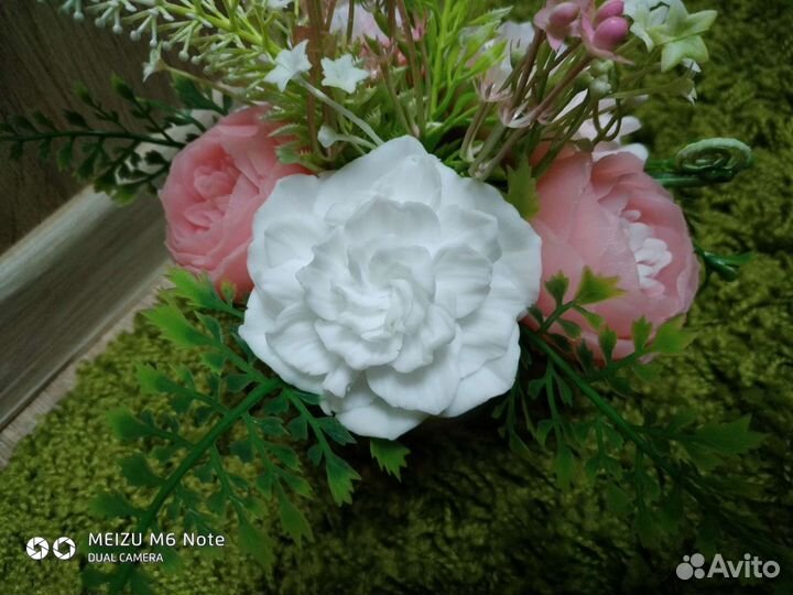 Красивый и нежный Букет пионов из мыла