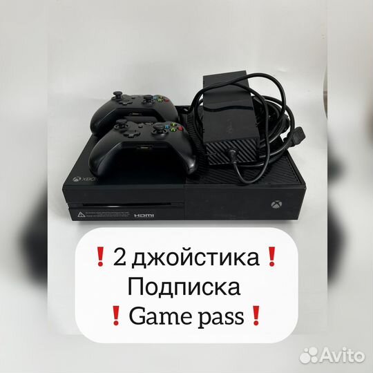 Xbox One 500gb с подпиской Game Pass