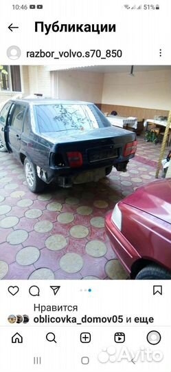 Крышка багажника вольво s70