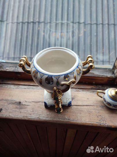 Самовар гжель СССР