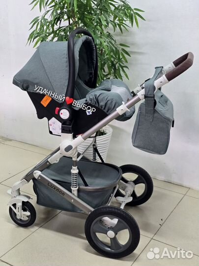 Новая автолюлька Luxmom 518 (с адаптерами)