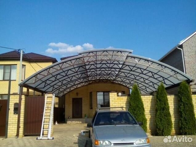 Навесы из поликарбоната под ключ
