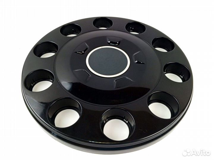 Колпаки 22.5 закрытые с ободком из нержавейки