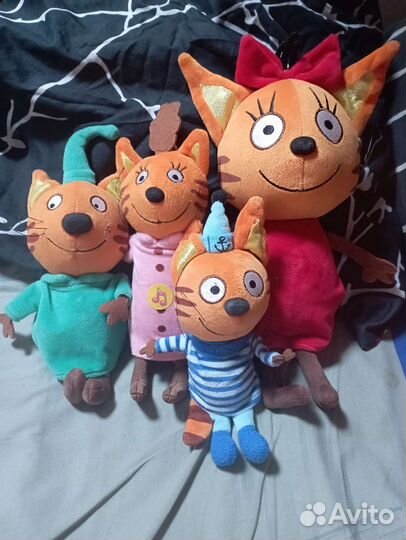Мягкие игрушки 3 кота