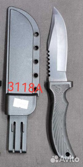 Нож охотничий с пластик чехлом, 3118А