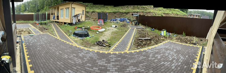 Укладка тротуарной плитки от производителя подключ