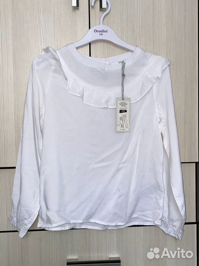 Блузка белая для девочек