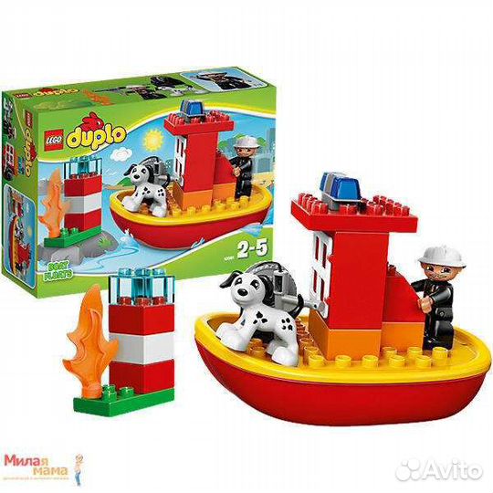 Lego duplo пожарный катер