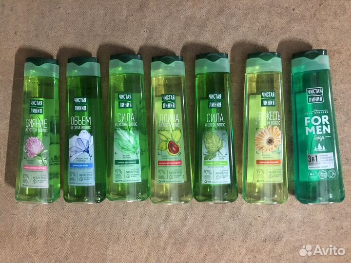 Шампунь Чистая линия 400 мл, в ассортименте /1 шт