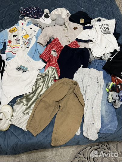 Вещи пакетом на мальчика 74 80 86