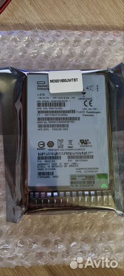 HP Внутренний SSD диск (MO001600jwtbt)