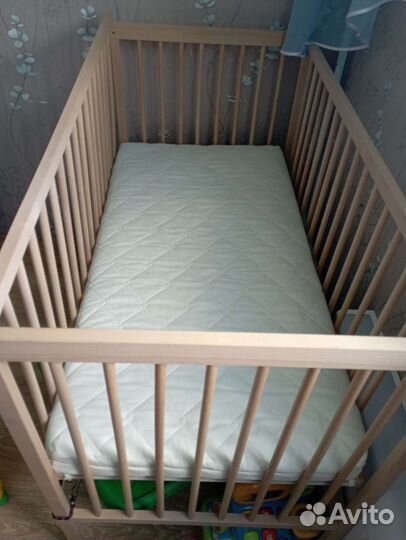 Детская кровать IKEA с матрасом