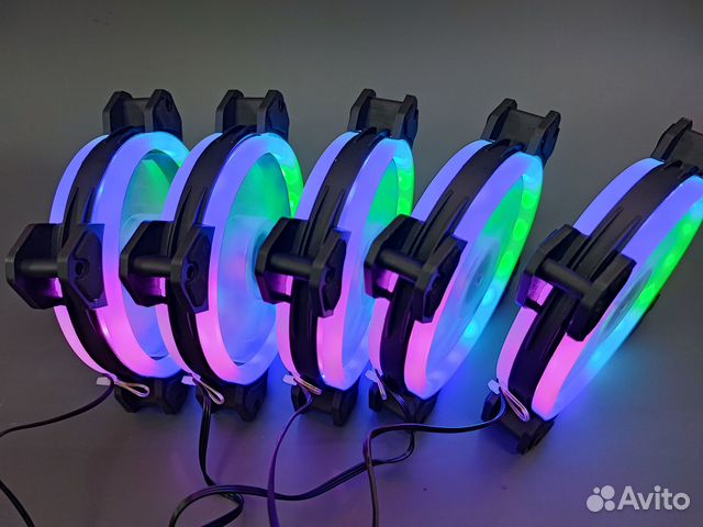 5шт Опт Кулер R2 RGB5 для корпуса LED RGB