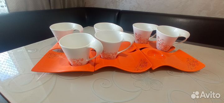Чайный сервиз новый на 6 персон