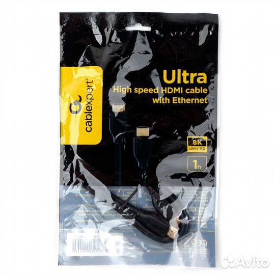 Кабель hdmi 2.1 8K 1 м Cablexpert