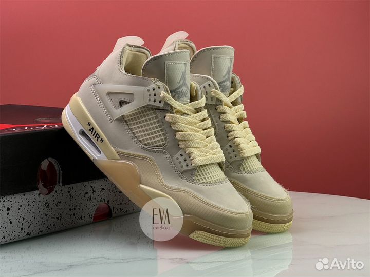 Кроссовки Off-White X Wmns Air Jordan 4 SP 'Sail'