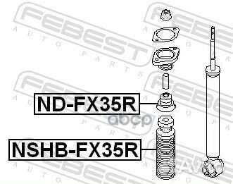 Отбойник амортизатора задний infiniti FX45/35