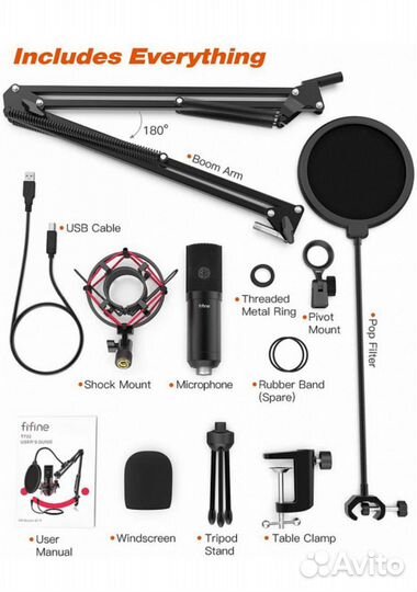 Микрофон Fifine t732 usb