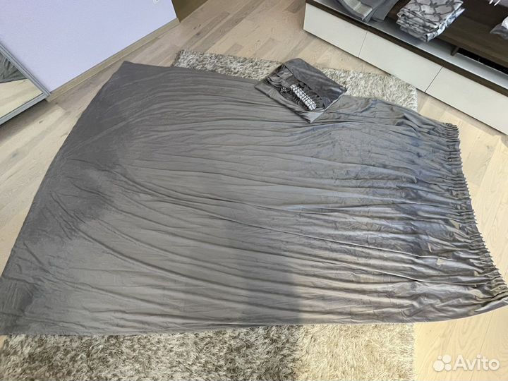 Шторы готовые новые серые