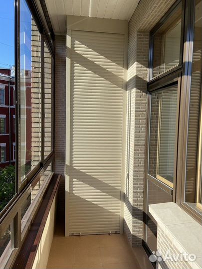 Шкаф с рольставнями на балкон любые размеры