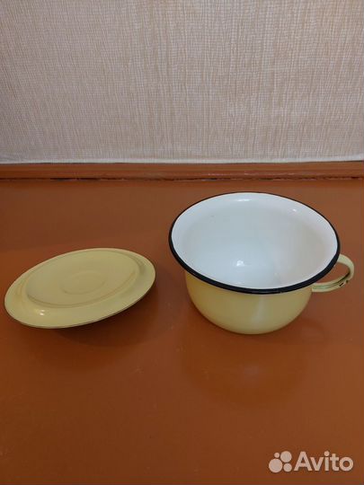 Горшок ночной эмалированный новый