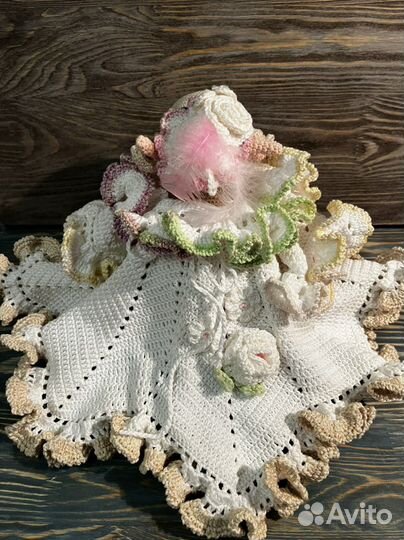 Вязаная игрушка корова