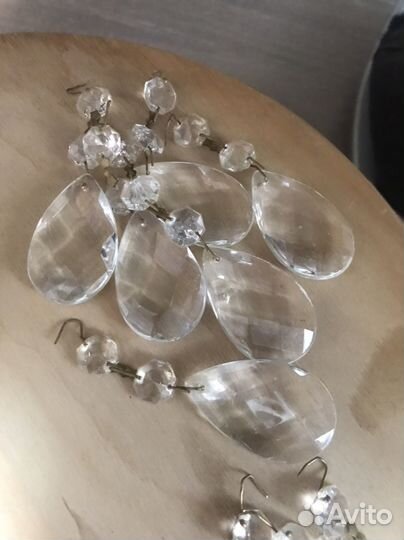 Висюльки для люстры стекло