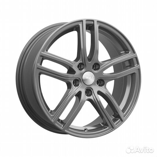 Литые диски 7x17 5x114.3 60.1 ET45 скад Брайтон графит