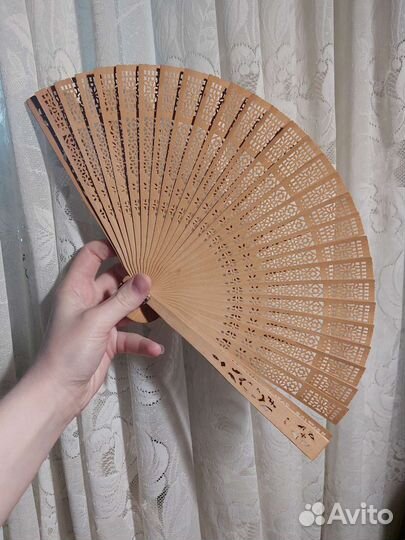 Китайский веер ручной работы