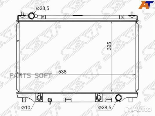 Радиатор охлаждения Мазда Демио 03
