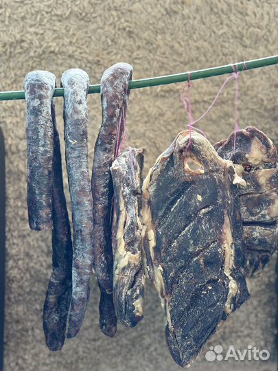 Сушеное мясо и сушеная колбаса из Дагестана(говяд)