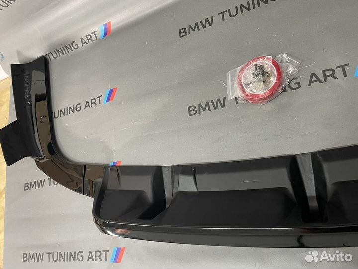 Диффузор на задний бампер М пакет bmw x6 g06