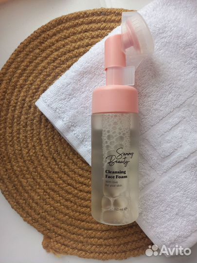 Пенка для умывания с щеточкой силиконовой 2штуки