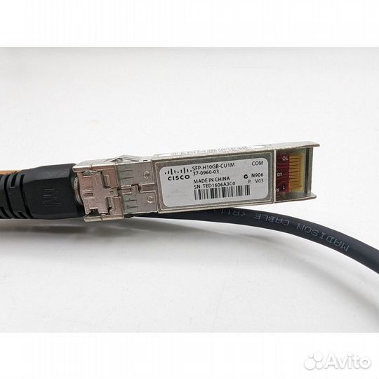 Кабель SFP-H10GB-CU1M, 37-0960-03, Cisco, 10 Gb