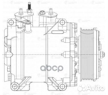 Компрессор кондиц. для а/м Honda Accord VII (02