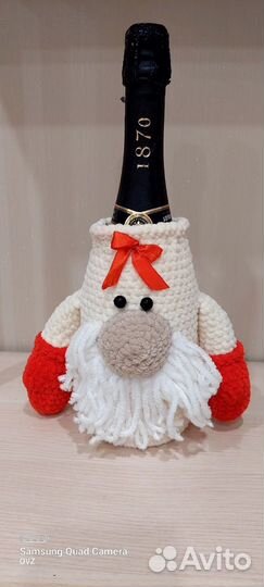 Гном, чехол на бутылку шампанского