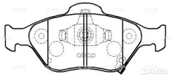 Колодки тормозные toyota yaris 1.0-1.4 06- пере